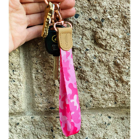 Pink Camo, Wrist Lanyard for Keys