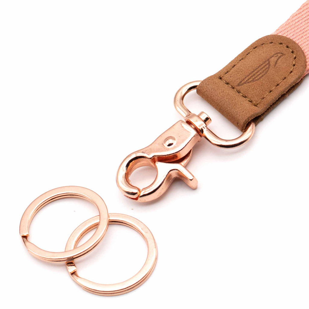 Pink Plaid Neck Lanyard for Keys POCKT® - Main Image