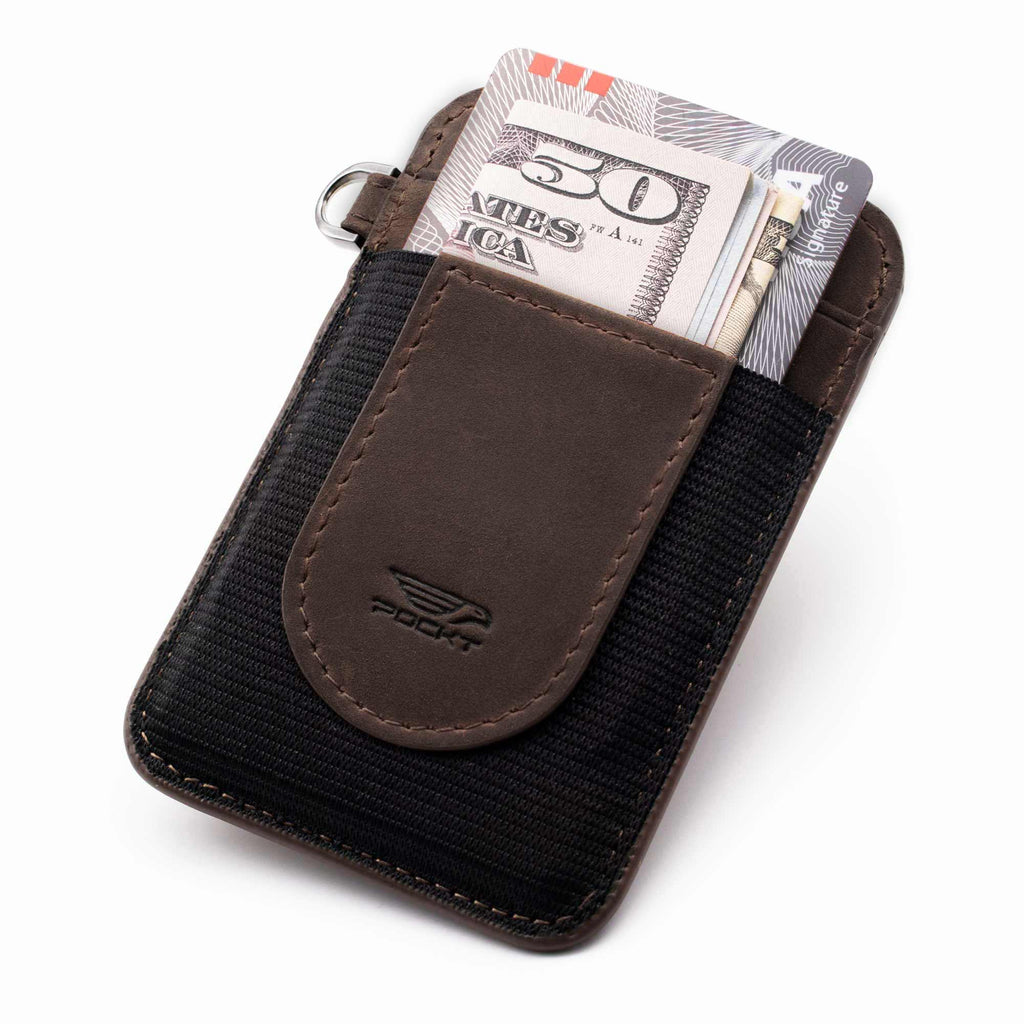 Brown Vintage | Vertical Credit Card Wallet | POCKT®