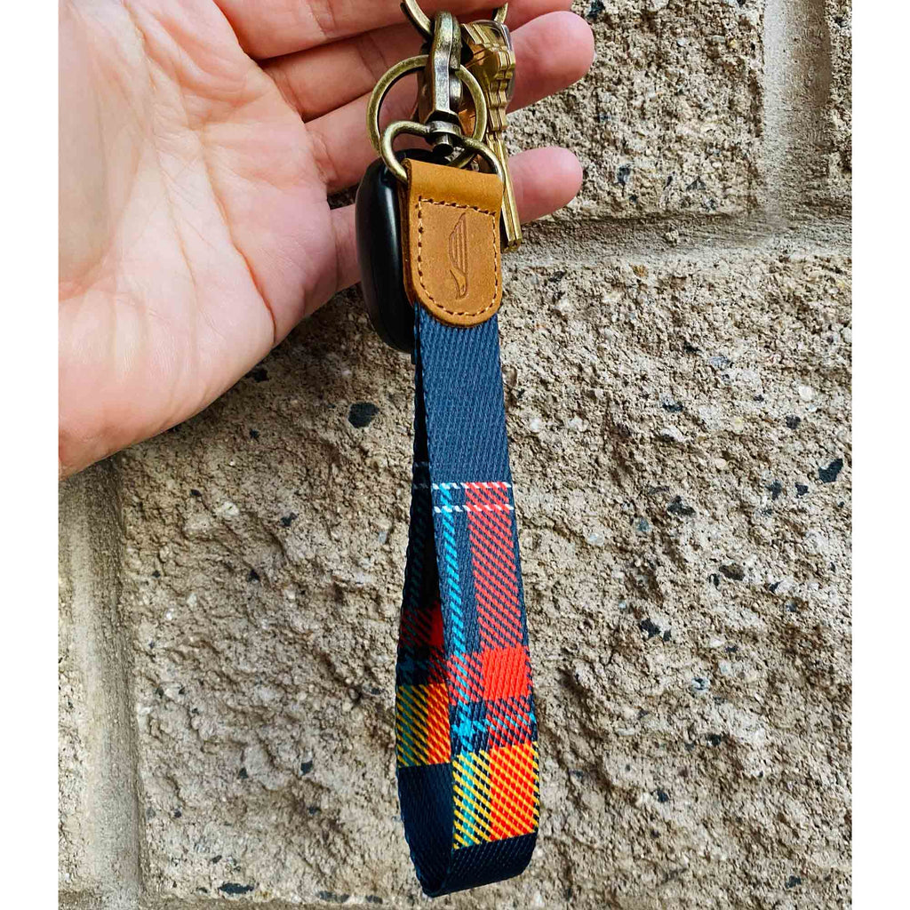 Pockt Plaid Wrist Lanyard for Keys